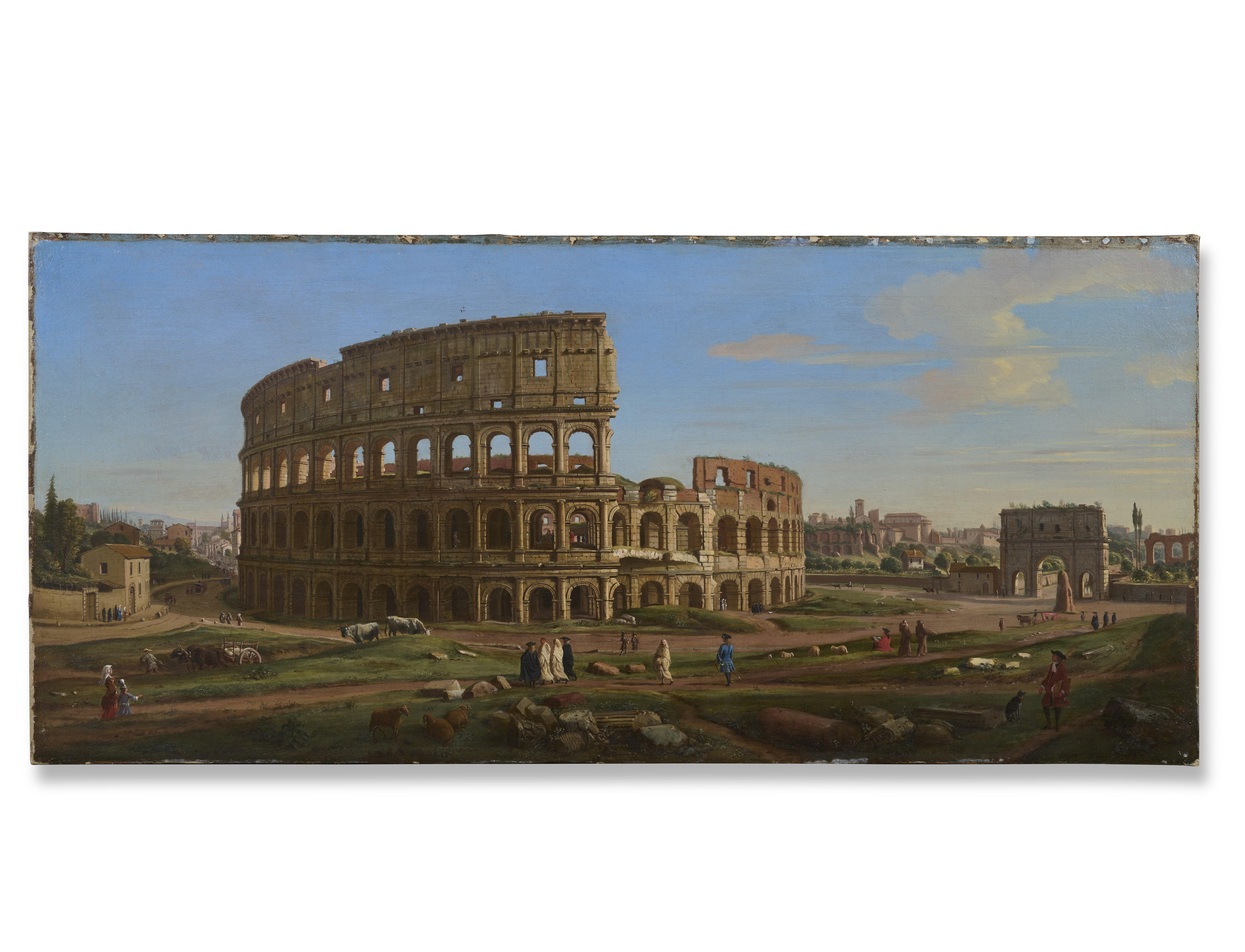 The Colosseum and Arch of Constantine from the East